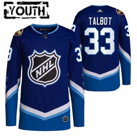 Minnesota Wild Cam Talbot 33 2022 NHL All-Star Blauw Authentic Shirt - Kinderen